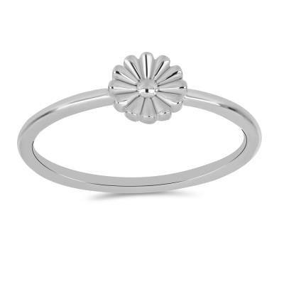 BUY 925 SILVER FLORAL DESIGN PLAIN RING